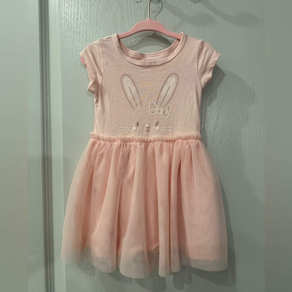 Carters Easter Dress, Pink Bunny with Tulle Skirt, 2T